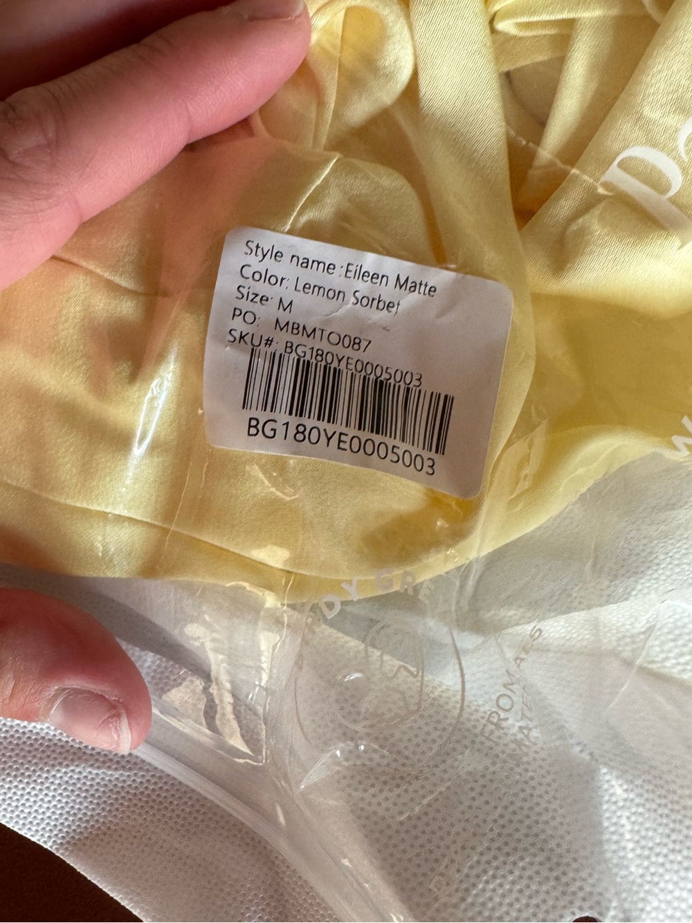 Lemon Sorbet Satin Cape Halter Eileen Matte Slit Dress - Picture 2 of 11
